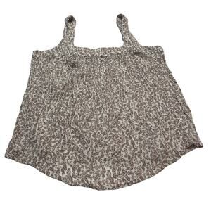 M1-79 GENTLE FAWN Women's Tank Top Blouse Floral White/Red Size S